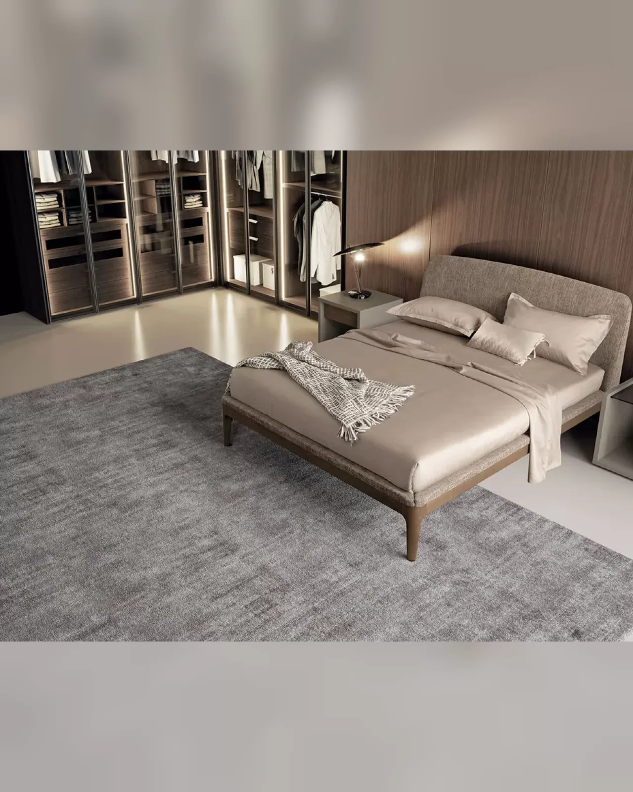 Elegance Bed, Dall'Agnese upholstered bed made in Italy
