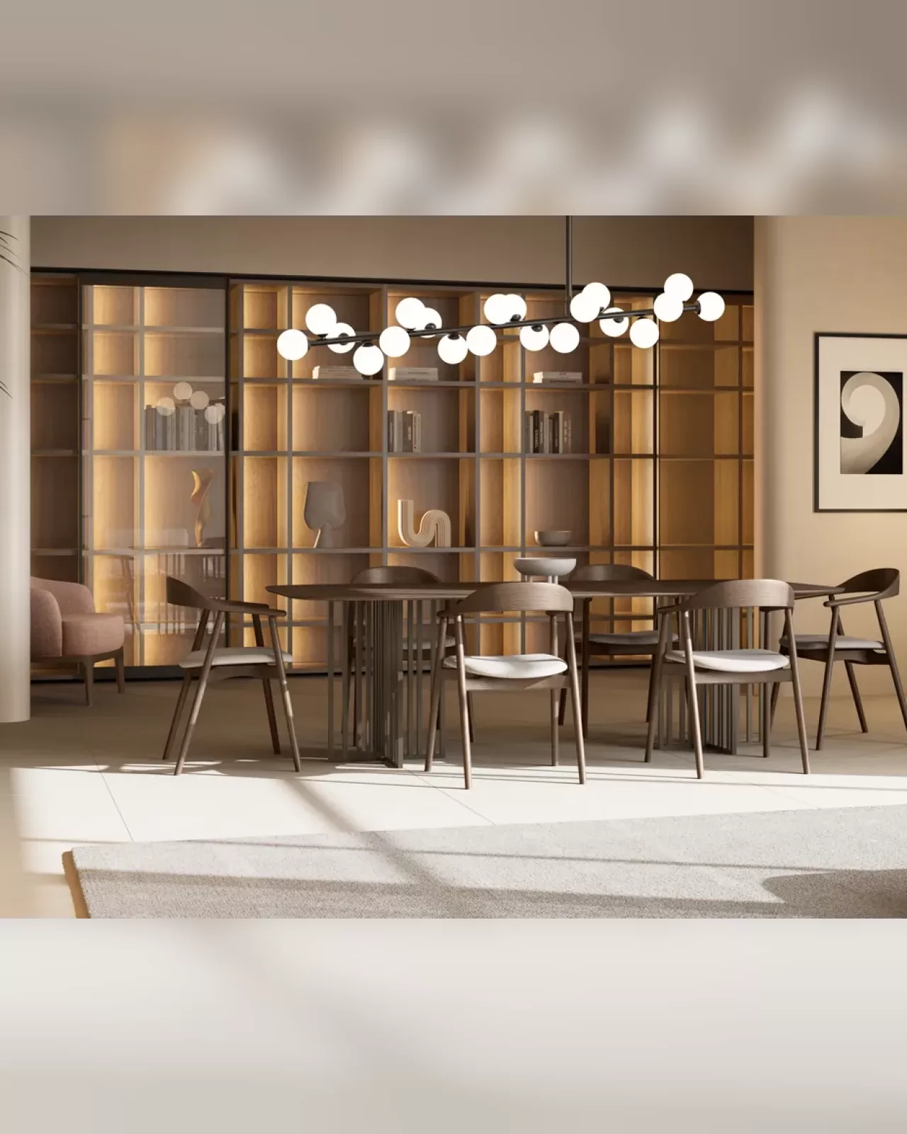 Kiri Dining Table, Dall'Agnese dining table made in Italy