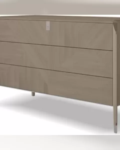Icon Chest of Drawers by Francesco Pasi, Icon bedroom piece in Canaletto walnut