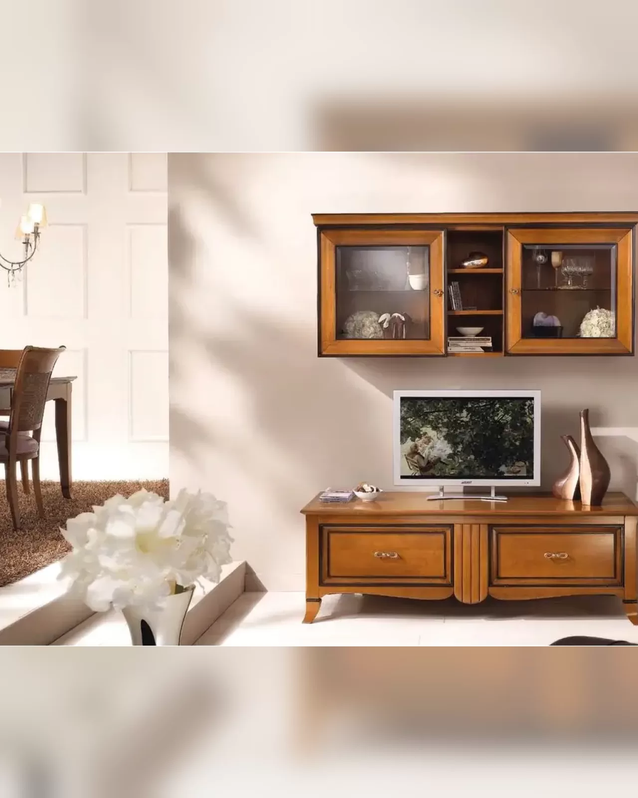 New Deco TV Stand with Shelf by Francesco Pasi, Italian living room furniture