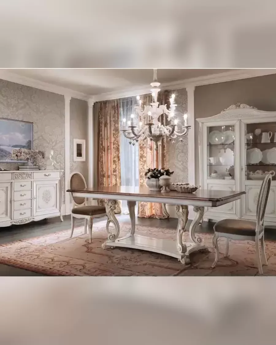 Gran Guardia Dining Table 2007 by Francesco Pasi, piece of a carved dining room suite