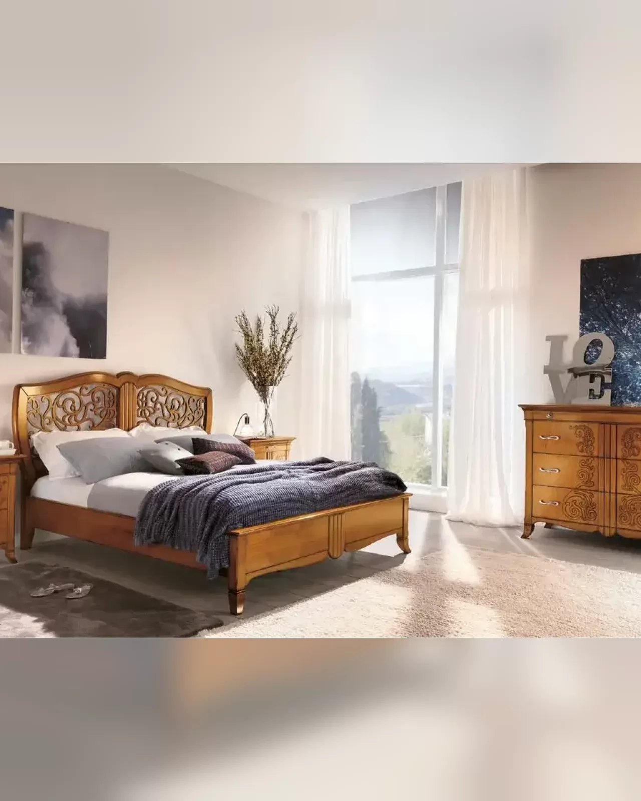 New Deco Nightstand, Natural Facade by Francesco Pasi, Italian nightstand