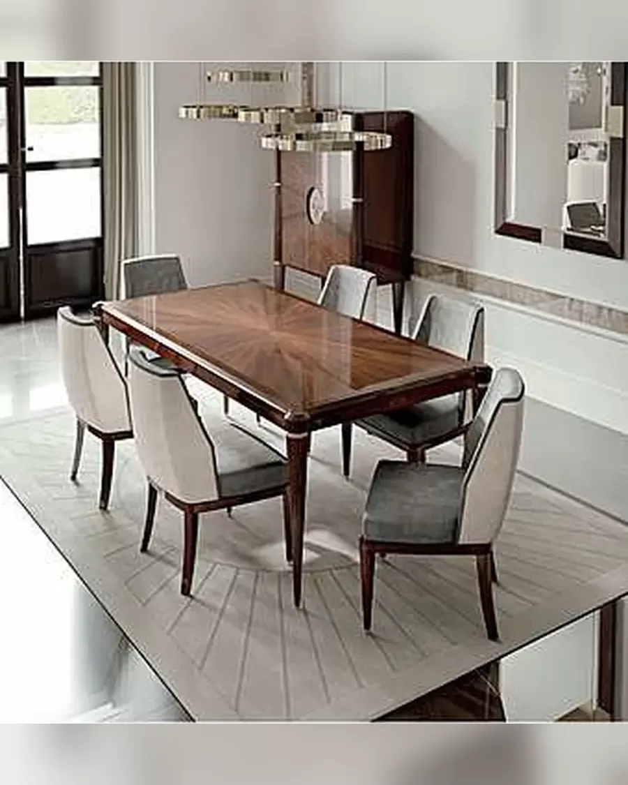 Ellipse Round Dining Table by Francesco Pasi, round table for a room with a china cabinet
