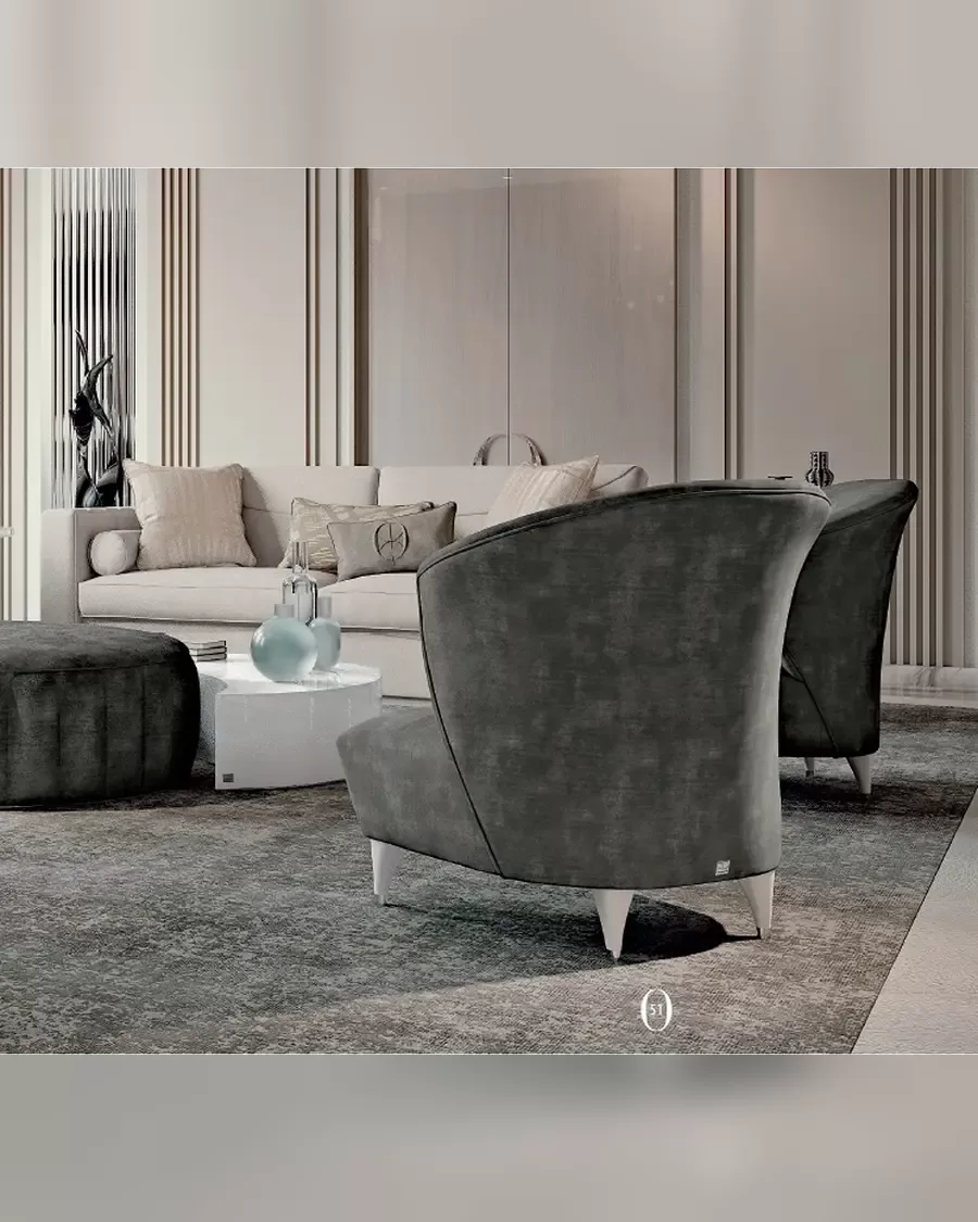 Ellipse Sofa with Straight Arms by Francesco Pasi, modern sofa