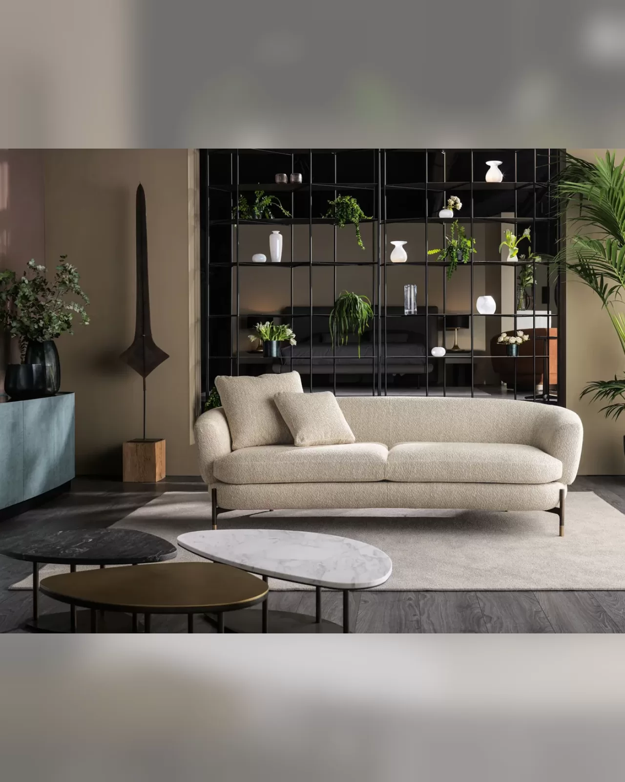 Miami Sofa by Cantori, minimalist sofa, made to order in Italy