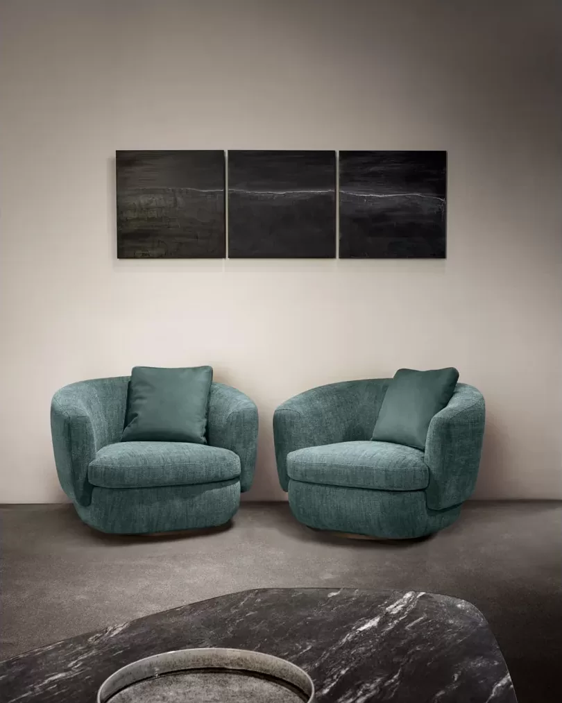 Gabrielle Swivel Armchair, Cantori armchair