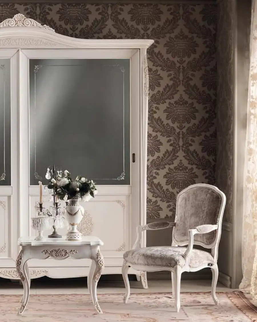 Gran Guardia Wardrobe 2066, mirrored wardrobe with bronzed sliding doors