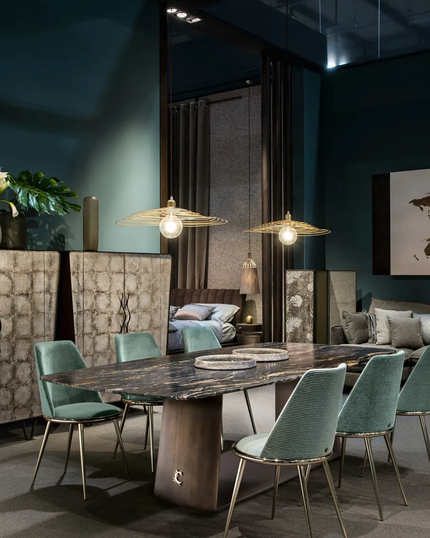 Teseo Dining Table by Cantori, high-end dining table