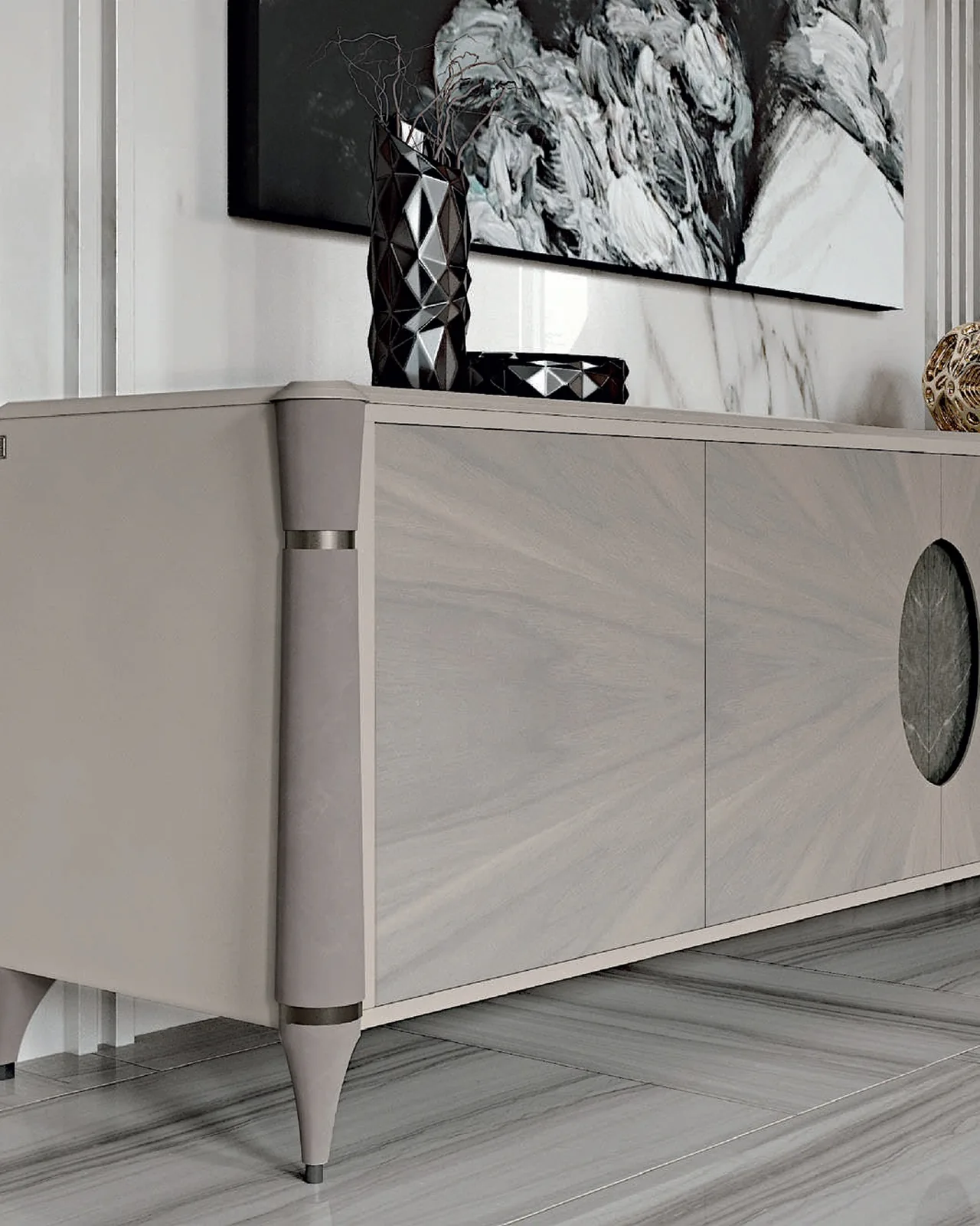 Ellipse sideboard by Francesco Pasi, luxury sideboard