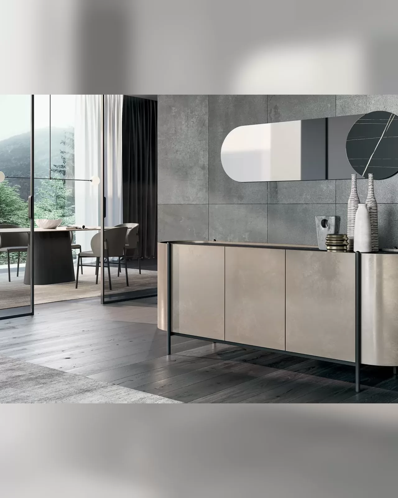 Juno Mirror by Dall'Agnese, contemporary Italian mirror