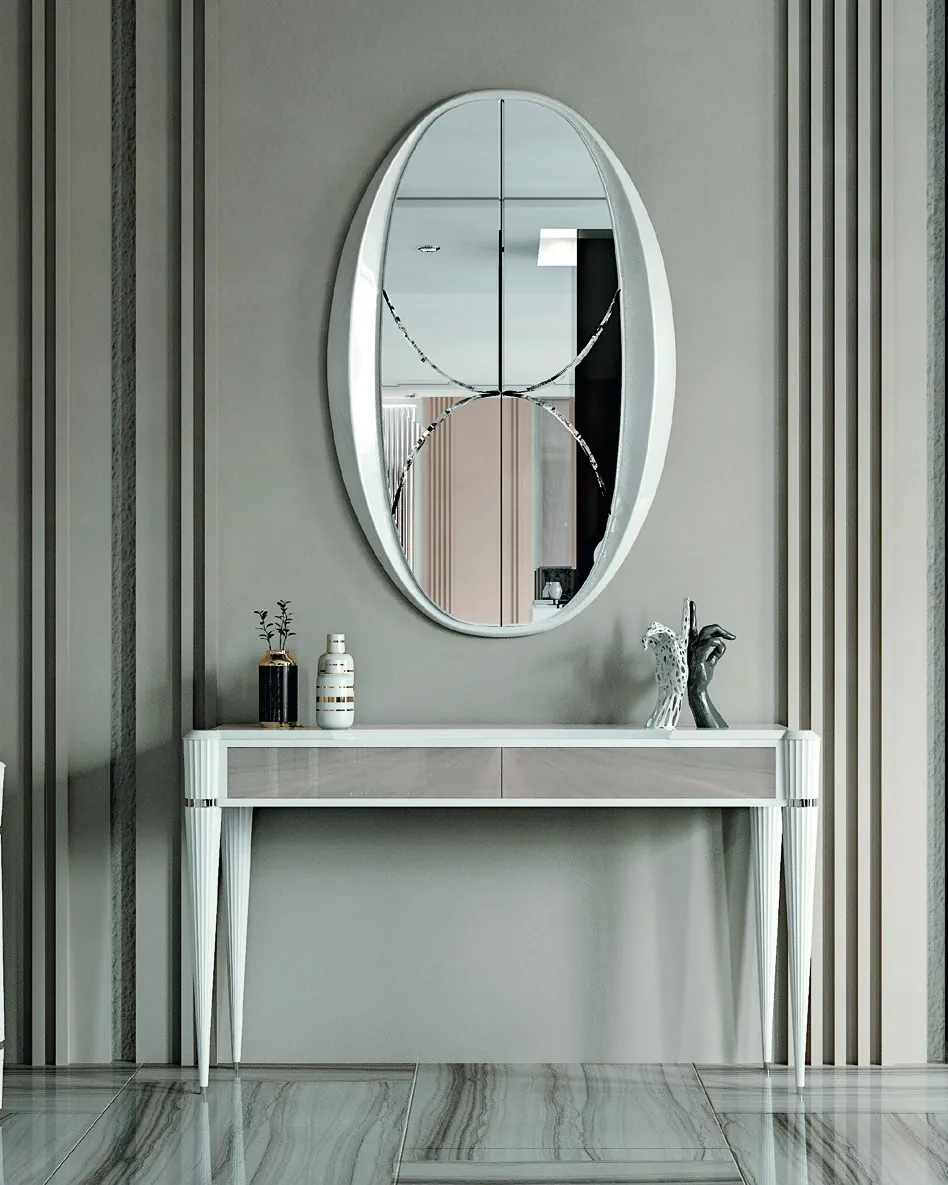 Ellipse Console with Two Drawers, image 3 of 4, by Francesco Pasi