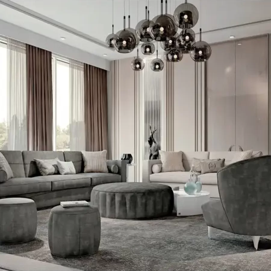 Ellipse Large Round Pouf by Francesco Pasi, living room furniture set, in fabric or leather, made to order in Italy