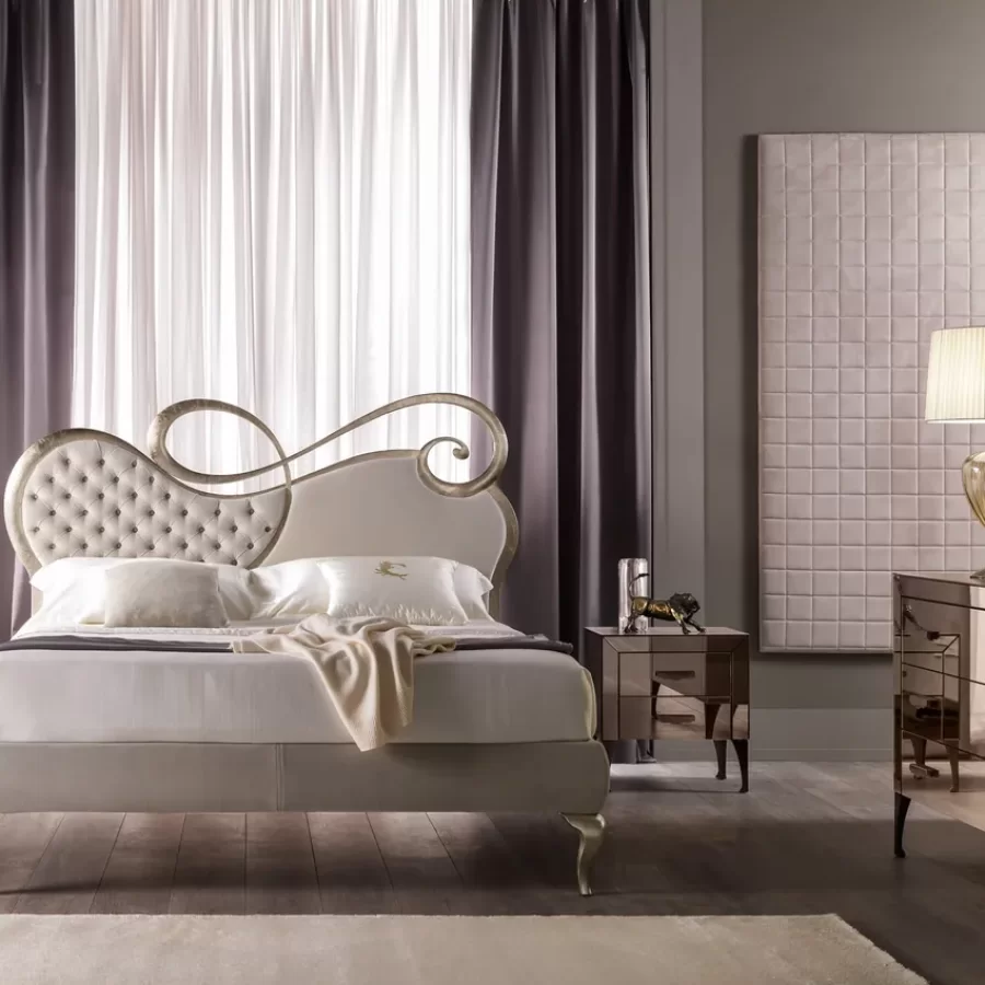 Chopin Bed by Cantori, designer bed, for 160 or 180 x 200 cm mattresses