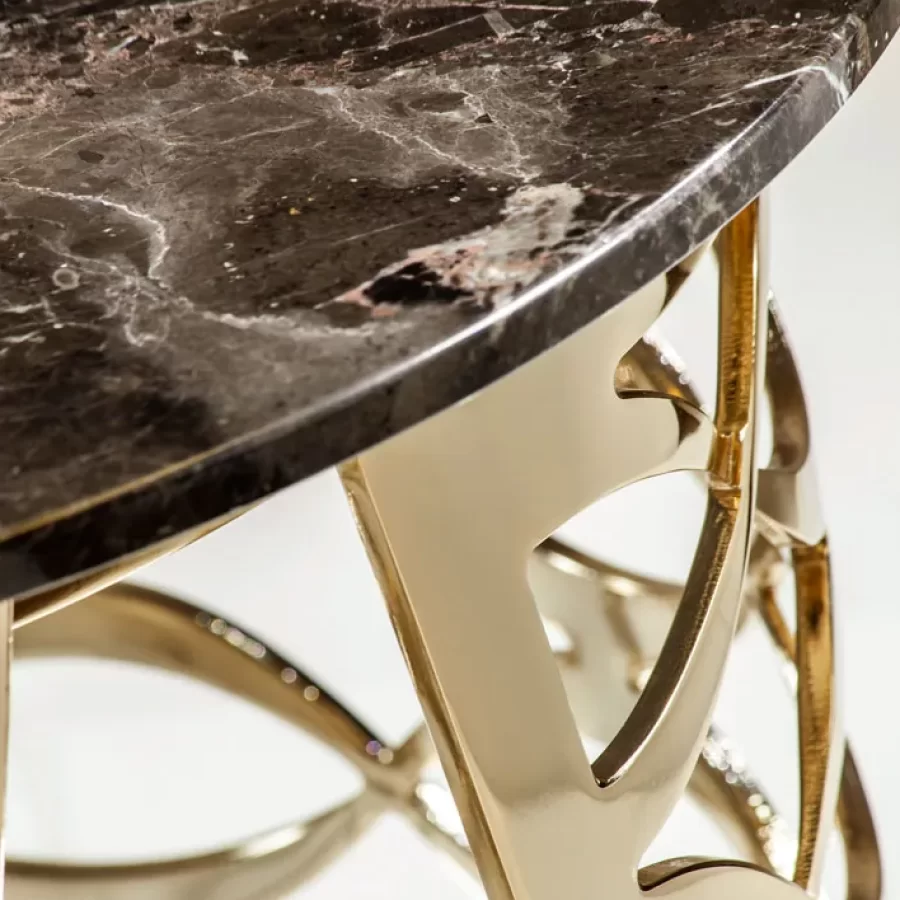 Isidoro Round Coffee Table by Cantori, coffee table, made to order in Italy
