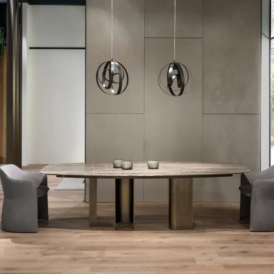 Mirage 2 Dining Table by Cantori, luxury dining table, 260 or 300 cm wide
