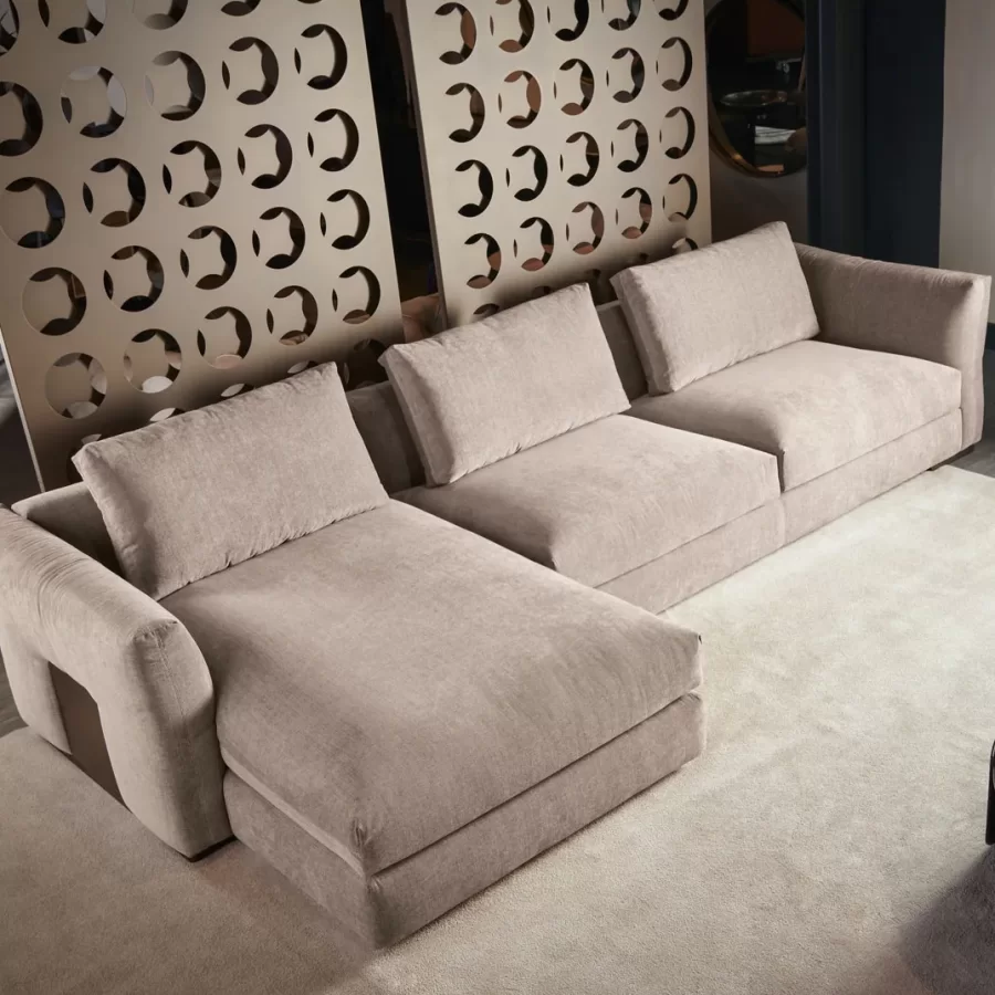 Montecarlo Angular Sofa by Cantori, luxury sofa, 355 x 170 cm