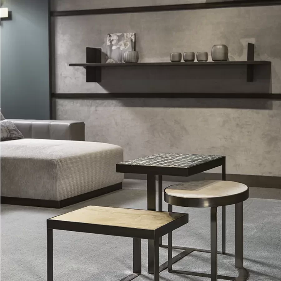 Venezia Elliptical Coffee Table by Cantori, oval coffee table, 50 cm wide