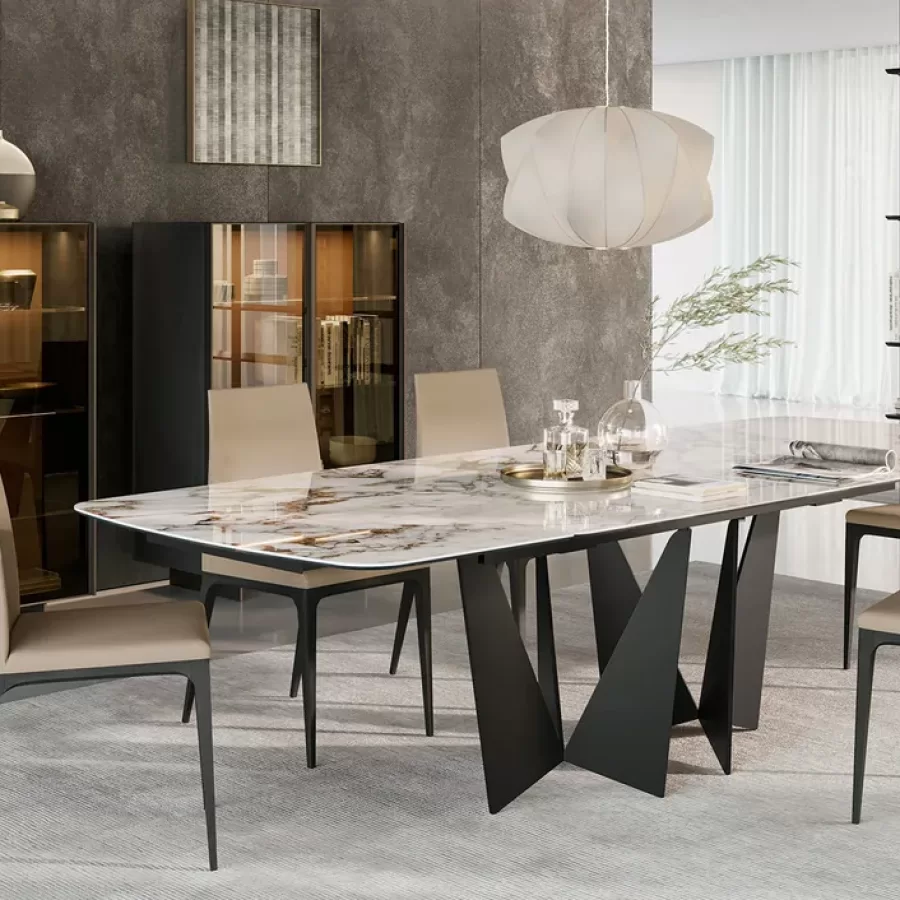 Eiffel Dining Table by Dall'Agnese, contemporary dining table, 180 to 300 cm wide