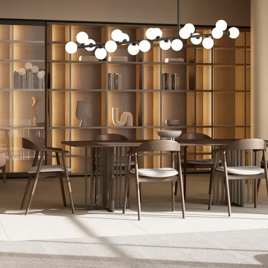 Kiri Dining Table by Dall'Agnese, rectangle dining table, 180 to 300 cm wide