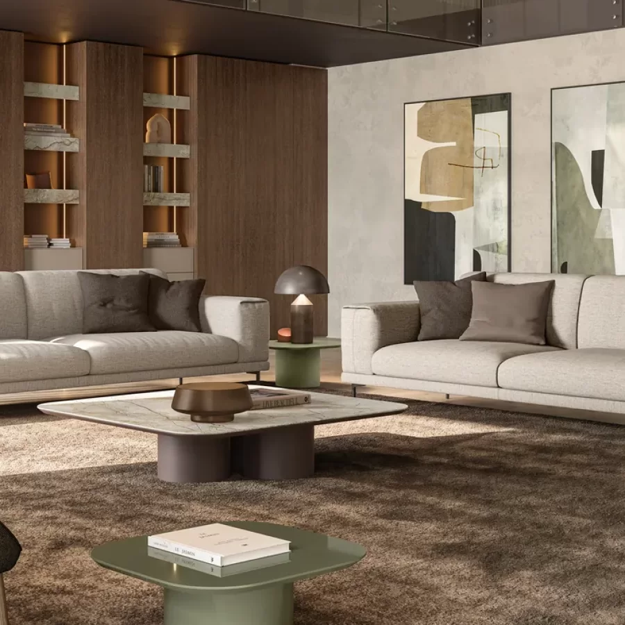 Poldo Sofa by Dall'Agnese, Italian living room furniture, 201 to 492 cm wide