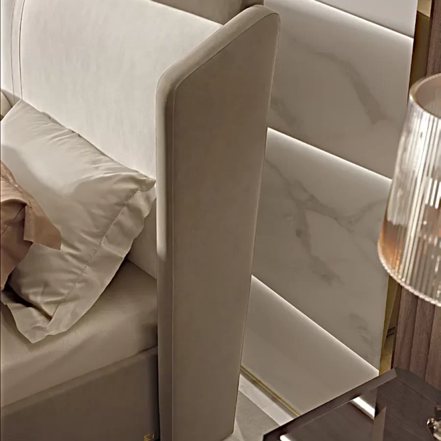 Icon Upholstered Bed by Francesco Pasi, luxury bed, for a 180 x 200 cm mattress