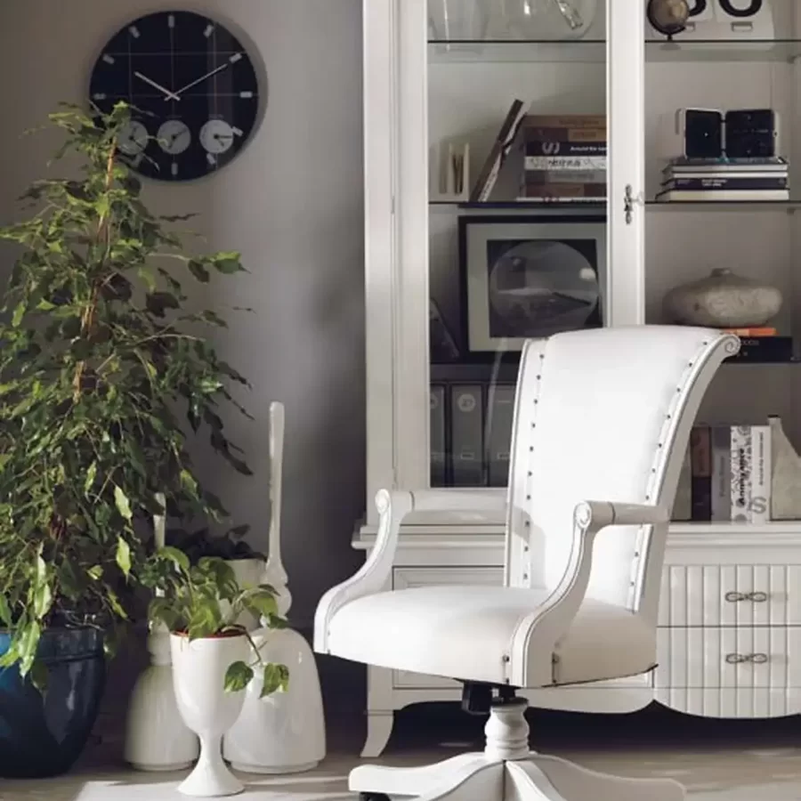 New Deco Swivel Armchair in Leather by Francesco Pasi, accent armchair, 68 cm wide