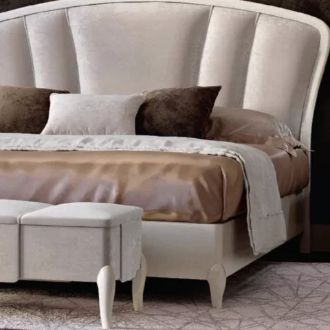 Ocean Arched Bed, Wood Frame, Smooth legs