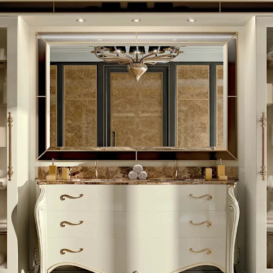 Opera Double Bathroom Cabinet by Francesco Pasi, luxury bathroom cabinet, sideboard