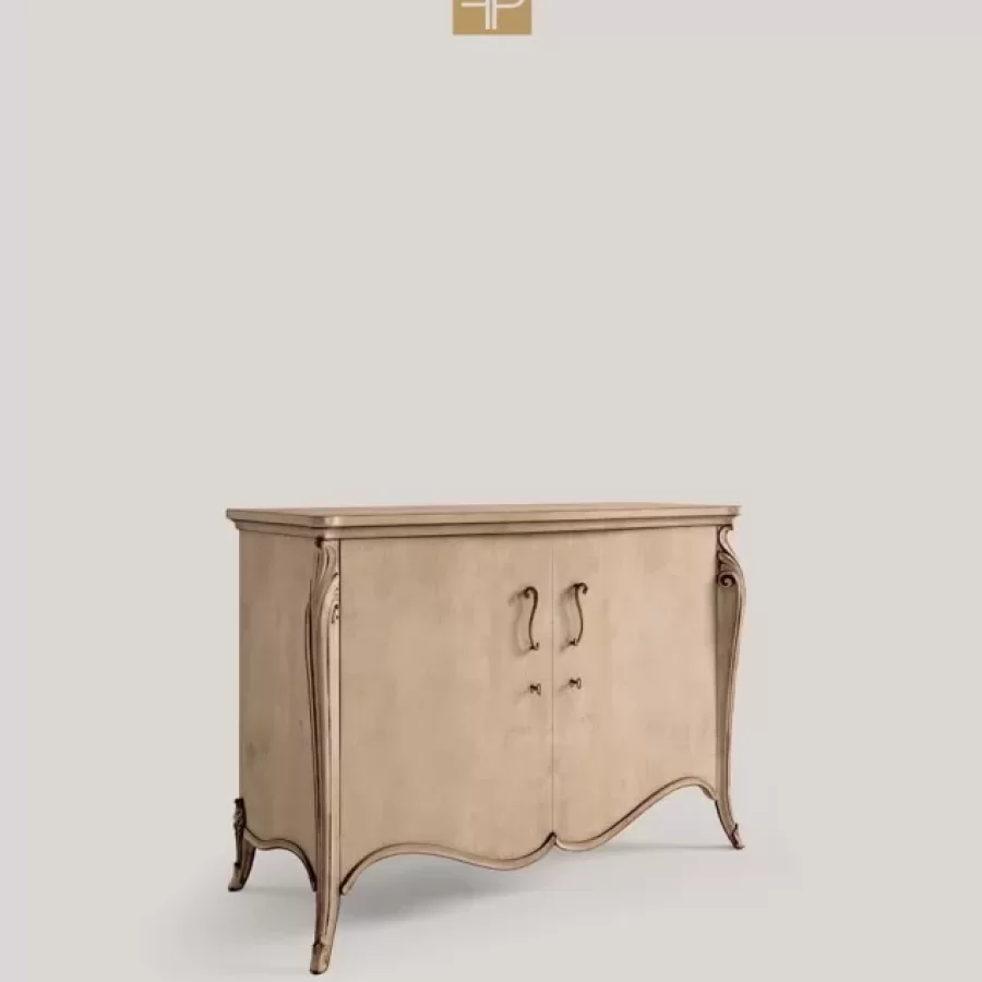 Opera Shaped Sideboard, Flat Doors, 2 Doors by Francesco Pasi, dining room sideboard, 170 cm wide