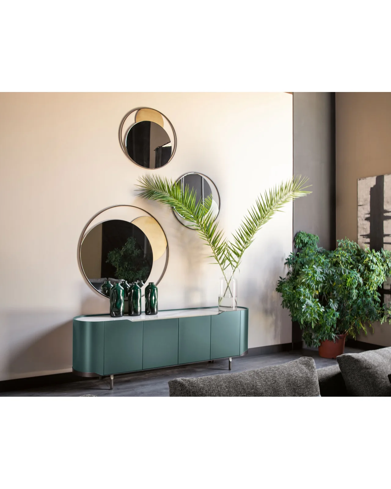 Circe Mirror by Cantori, in an interior setting, photo 7 of 7