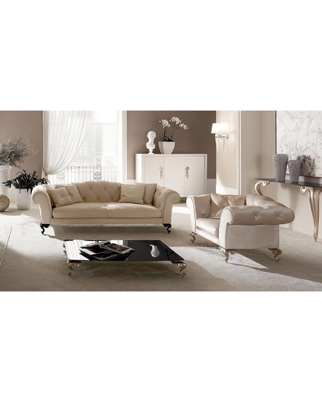 George coffee table by Cantori, in an interior setting, photo 3 of 3