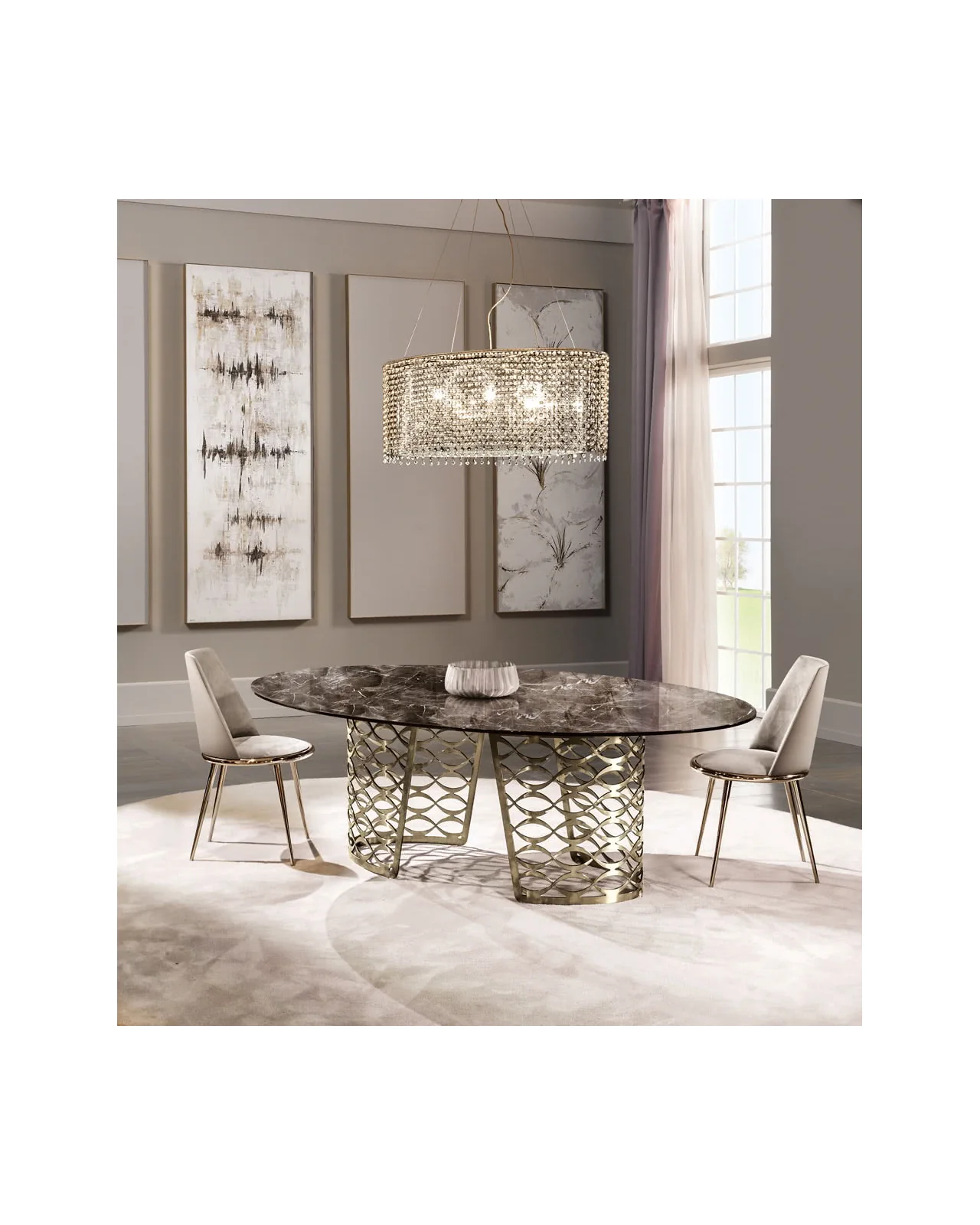 Isidoro dining table by Cantori, in an interior setting, photo 2 of 4