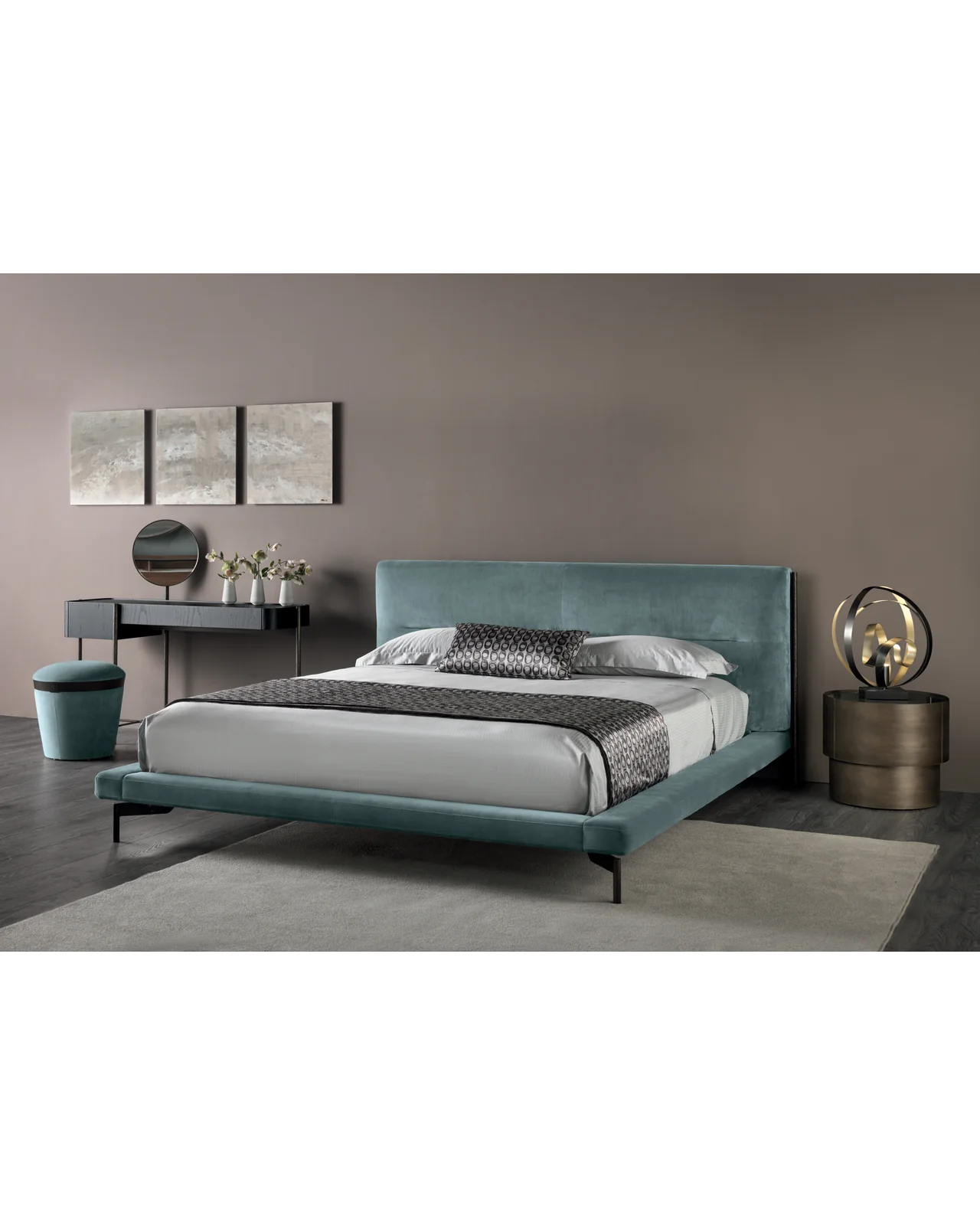 Mirto bedside table by Cantori, in an interior setting, photo 4 of 5