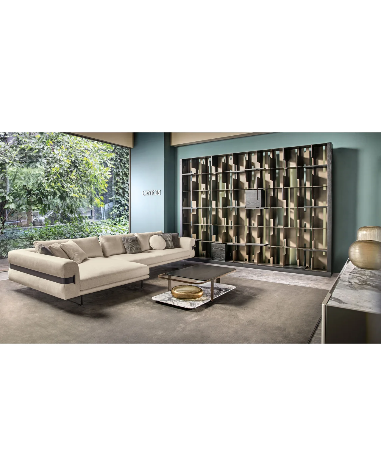 Montecarlo coffee table by Cantori, in an interior setting, photo 2 of 8