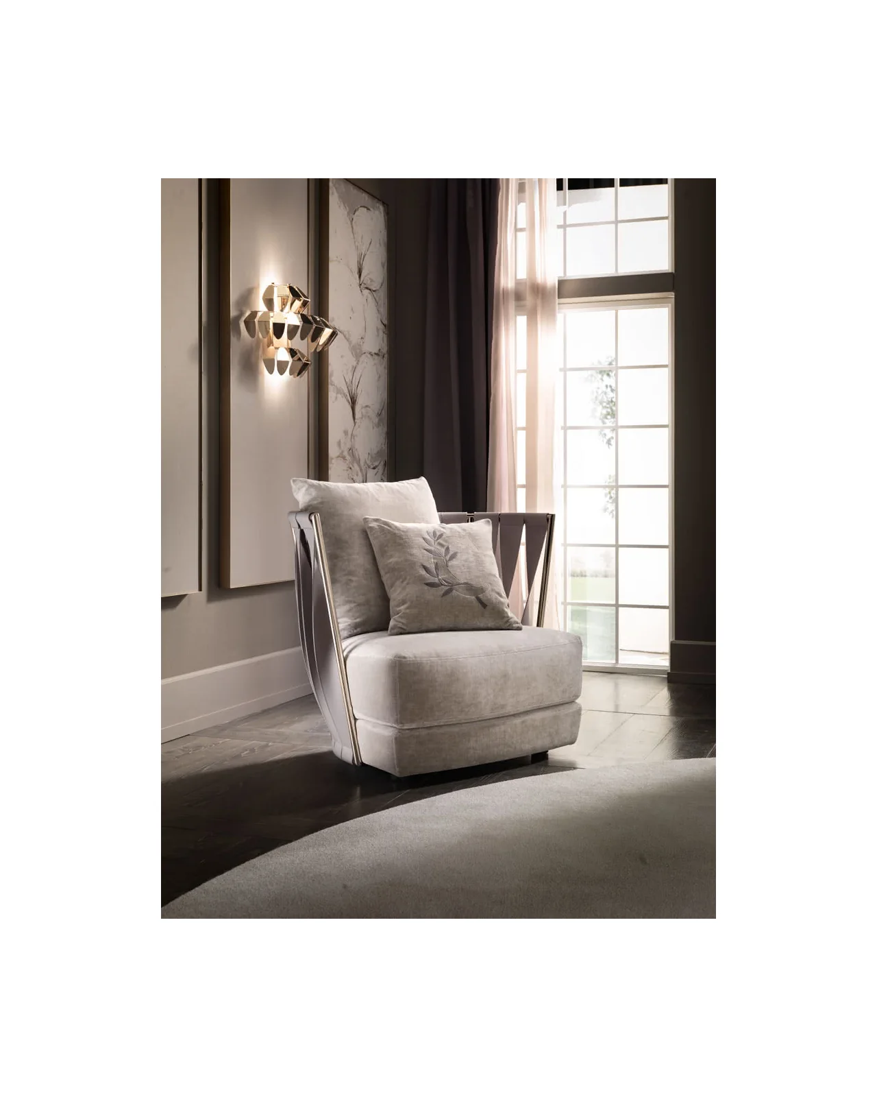 Twist armchair by Cantori, in an interior setting, photo 10 of 12