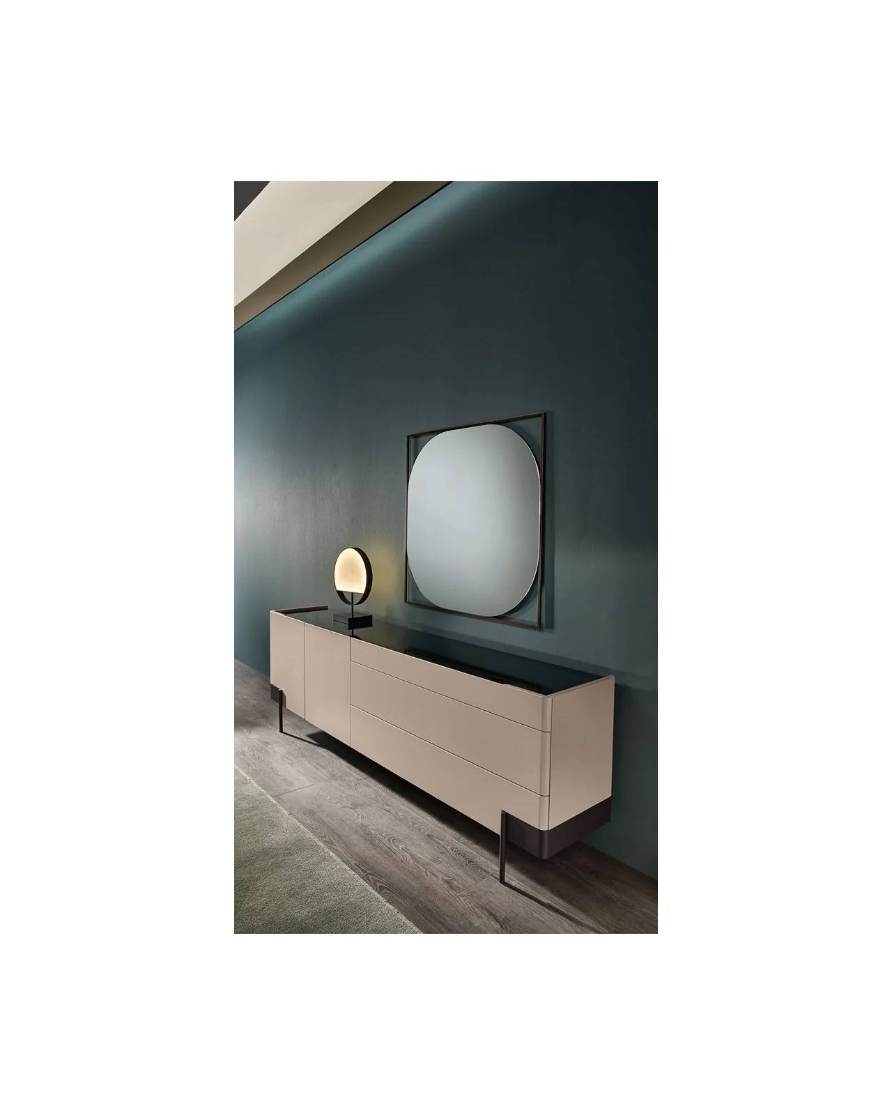 Valley sideboard for living and bedroom by Cantori, in an interior setting, photo 2 of 8