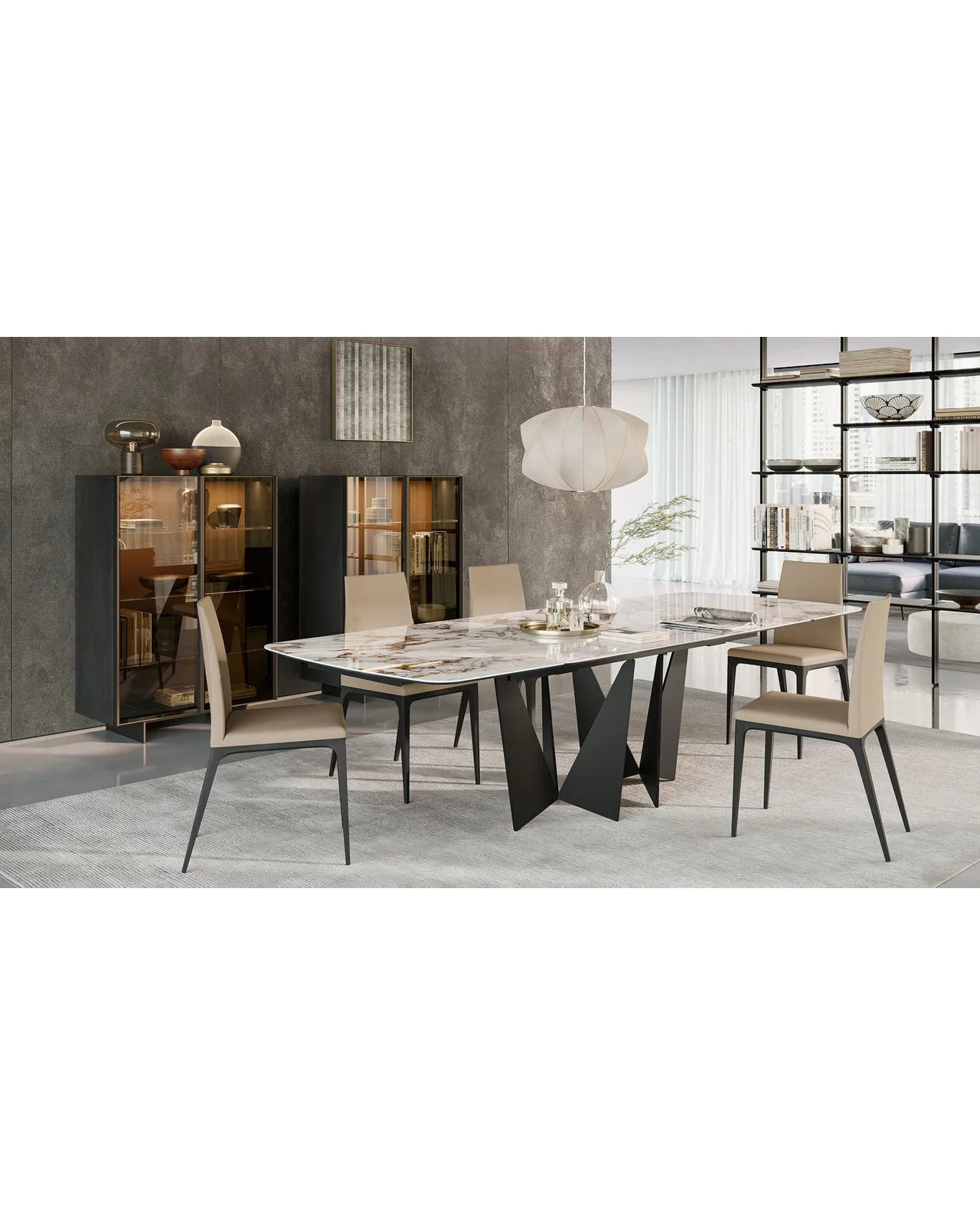 Eiffel dining table by Dall'Agnese, in an interior setting, photo 2 of 7