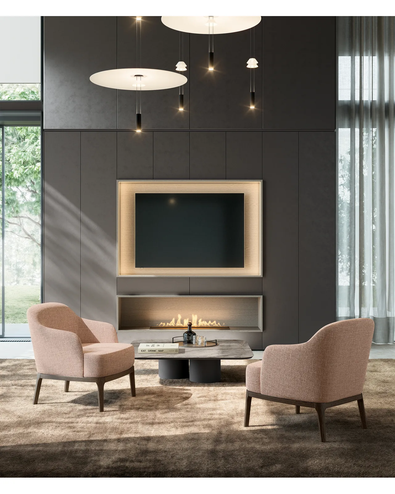 Gulp lounge armchair by Dall'Agnese, in an interior setting, photo 2 of 3