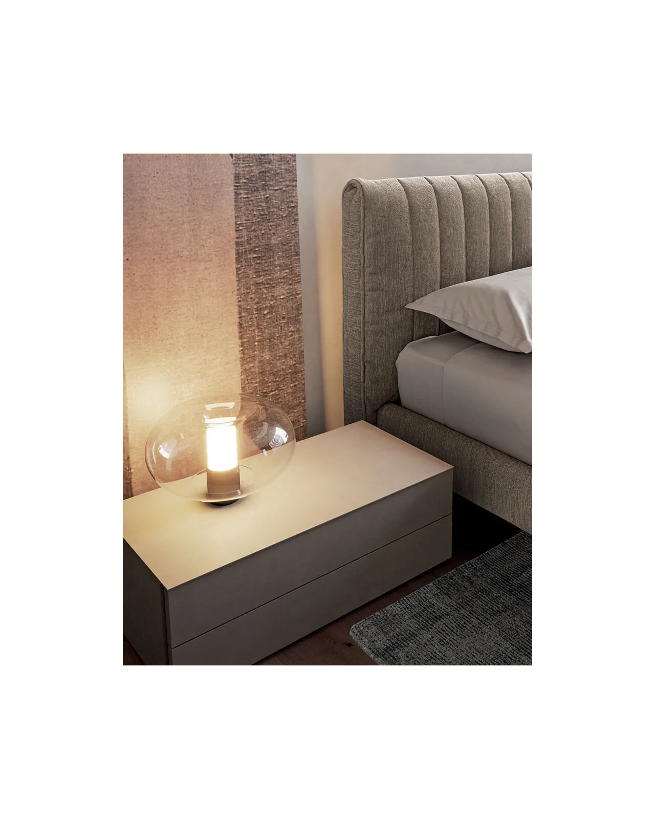 Lama nightstand by Dall'Agnese, in an interior setting, photo 1 of 4