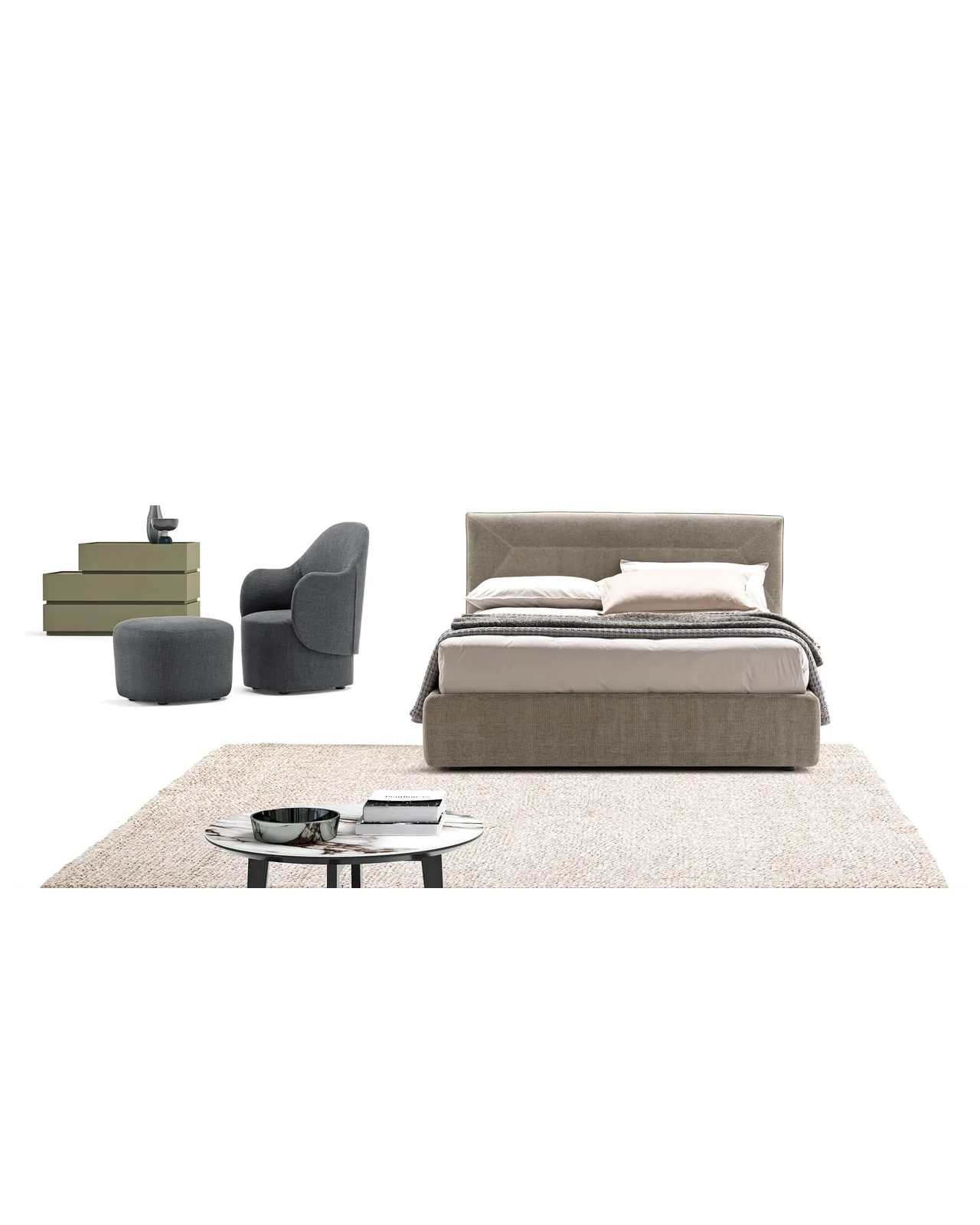 Sentempa bed by Dall'Agnese, in an interior setting, photo 3 of 5, Nobili Design catalog