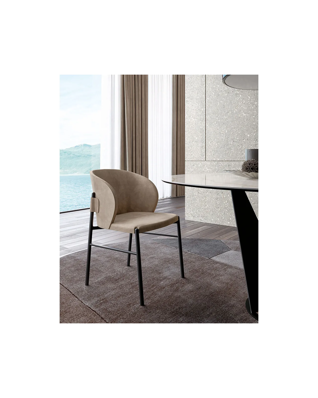 Supernova dining chair by Dall'Agnese, in an interior setting, photo 2 of 3