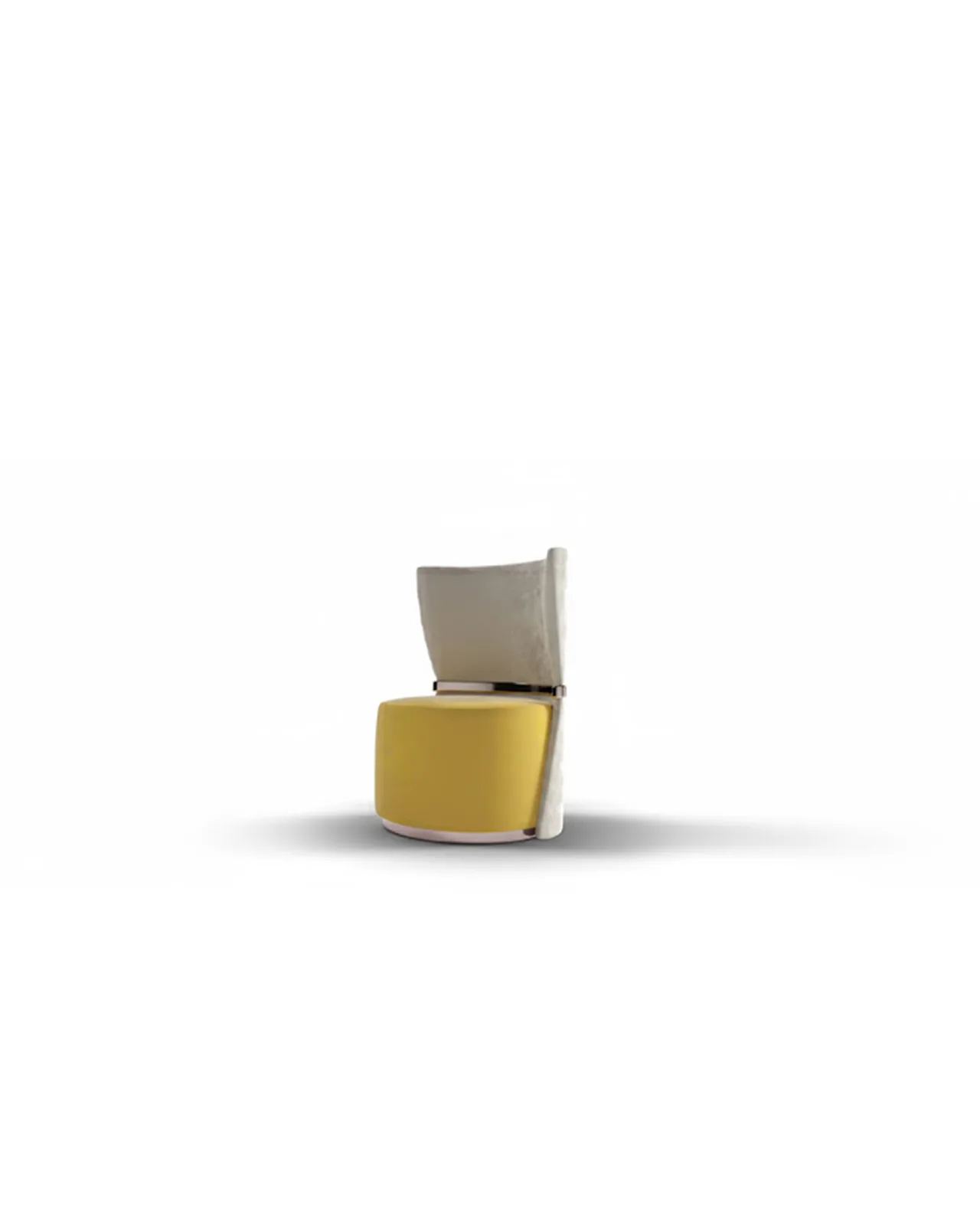 Bleda Armchair by Epoque, Exence collection, armchair in fabric or leather, studio view, photo 1 of 3
