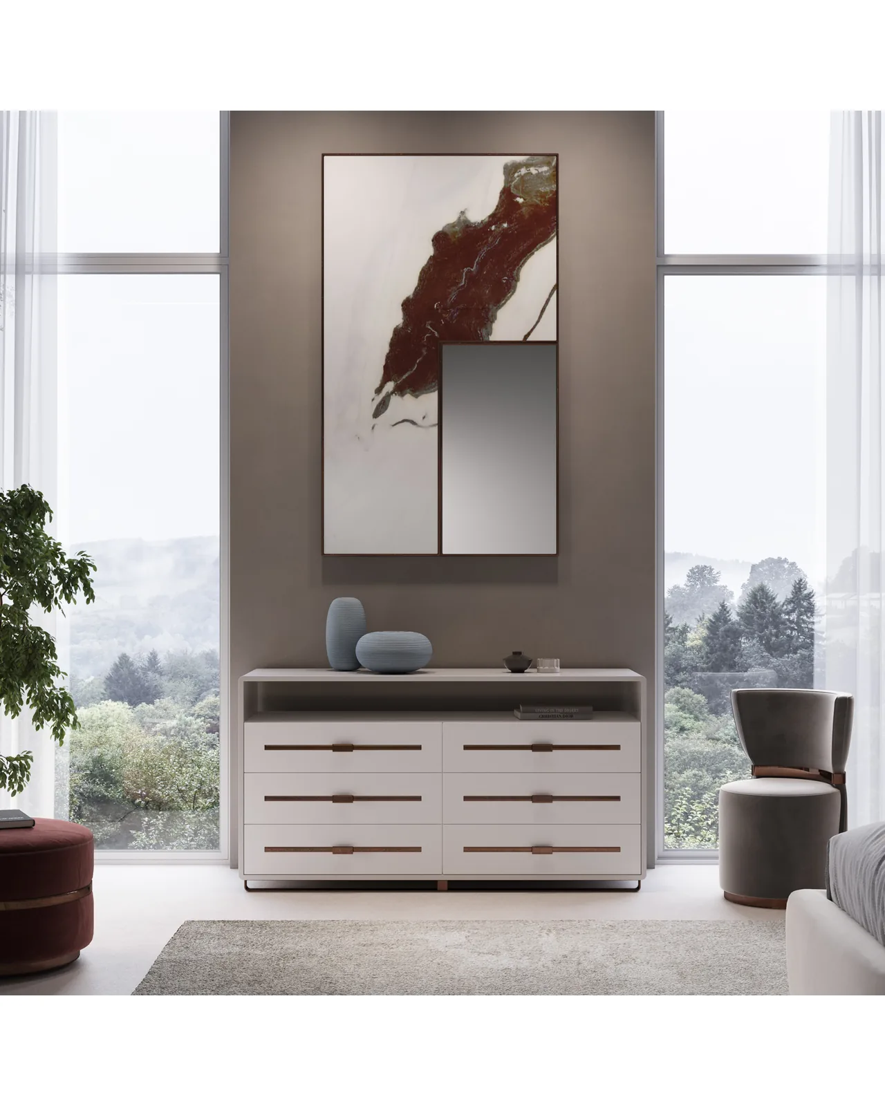 Epidote Bed by Epoque, in a bedroom setting, photo 5 of 6