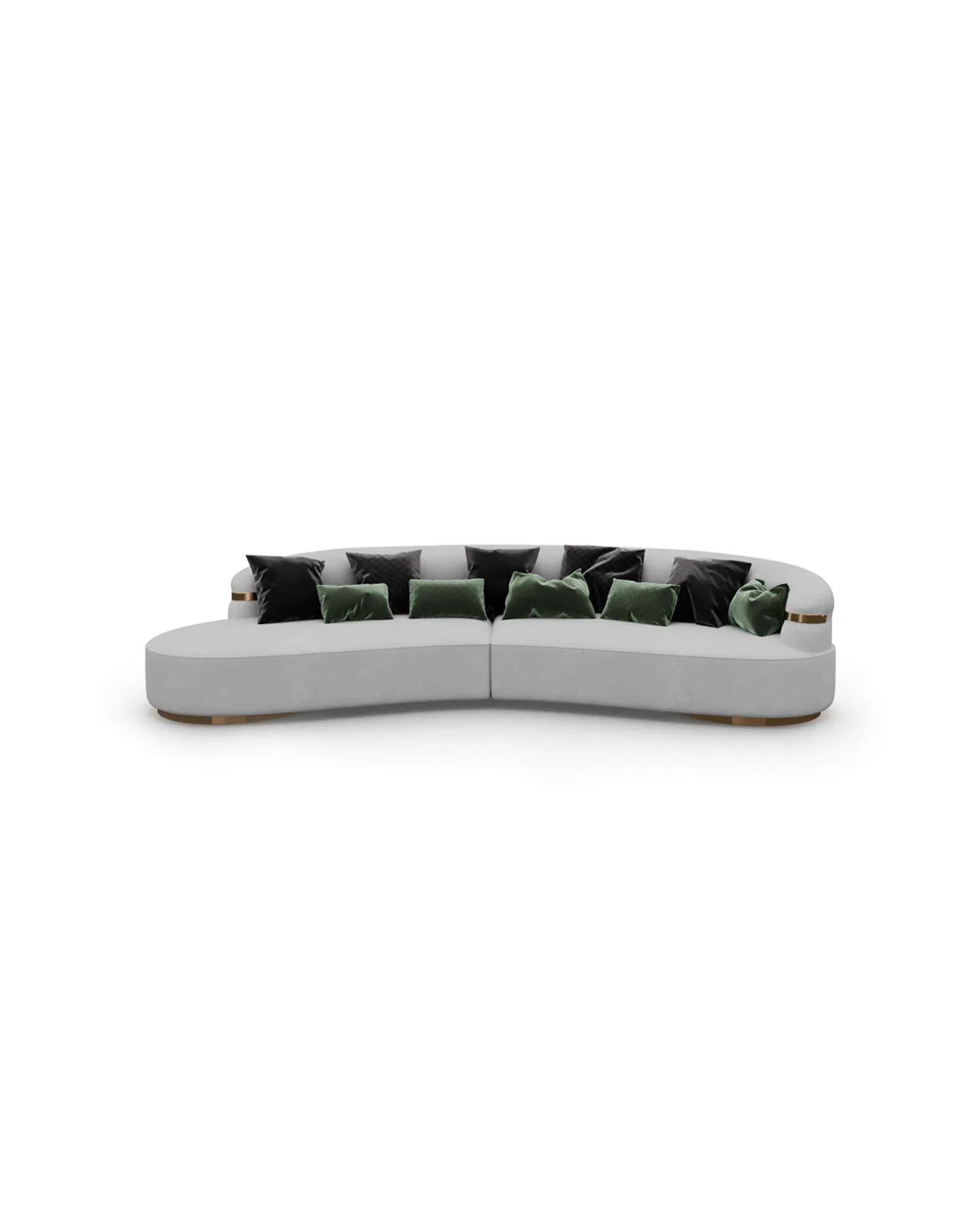 Florite Sofa by Epoque, Exence Expanse collection, sofa in fabric or leather, studio view, photo 3 of 3