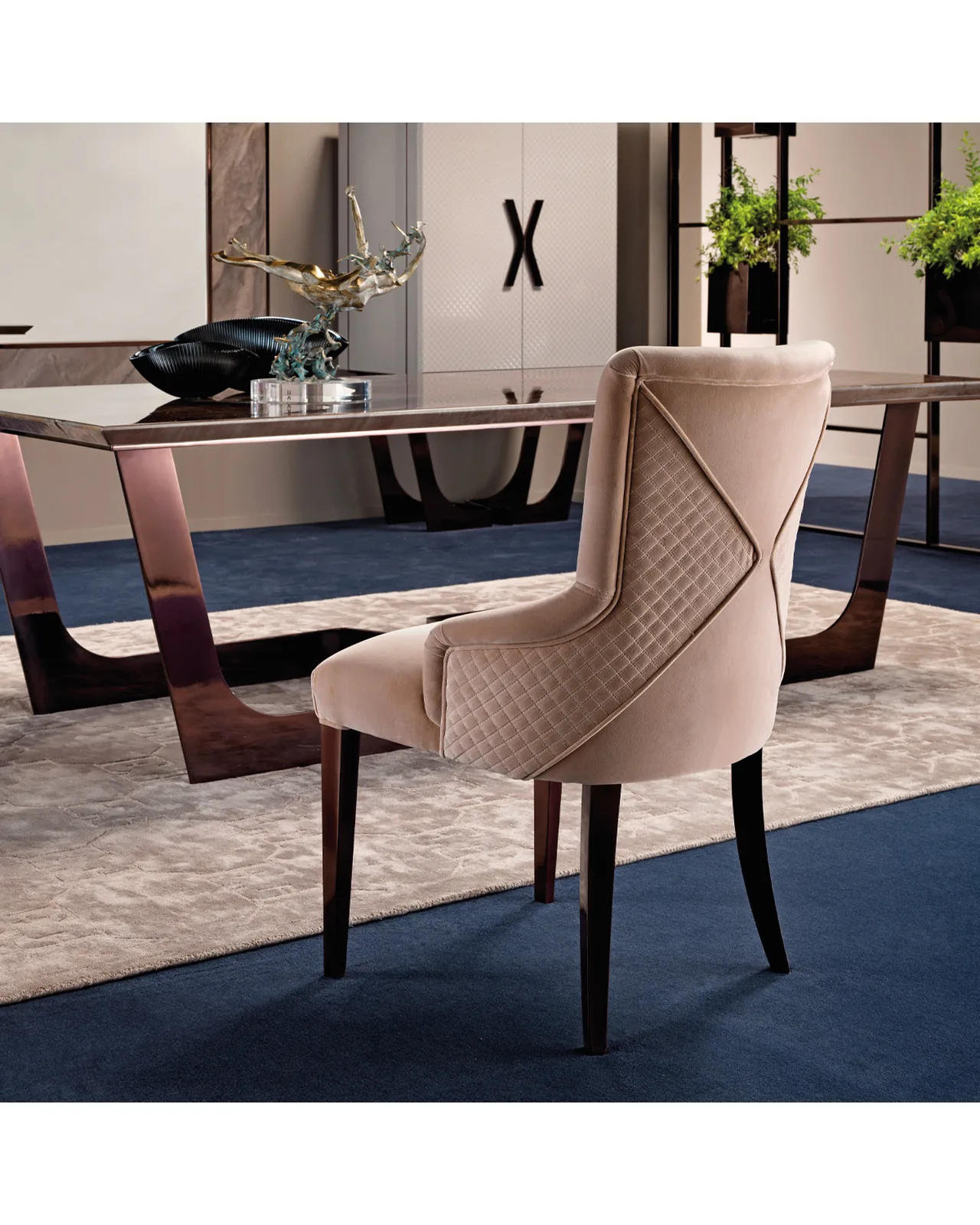 Nebula Dining Chair by Epoque, Exence collection, Italian dining chair in a modern dining room, photo 1 of 3