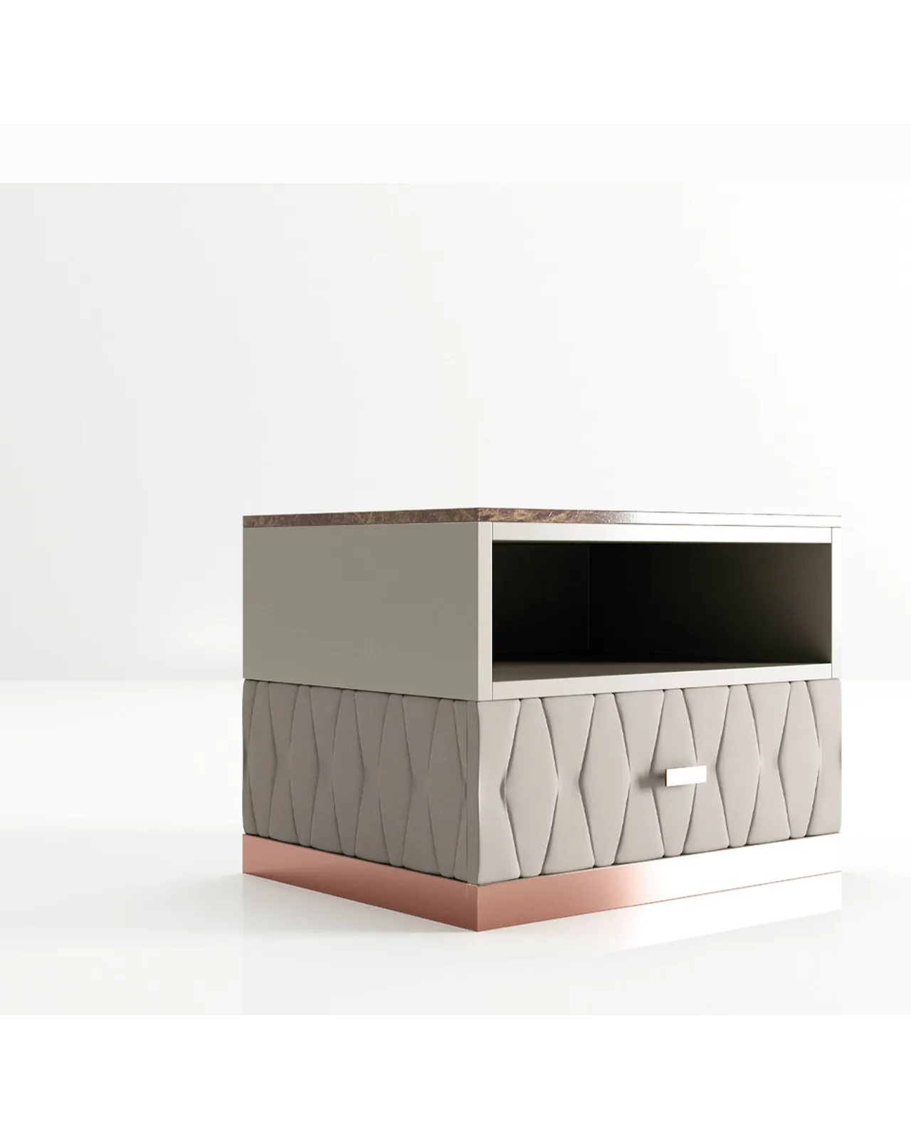 Comodino Nefrite di Epoque, vista in studio, foto 1 di 2, catalogo Nobili Design