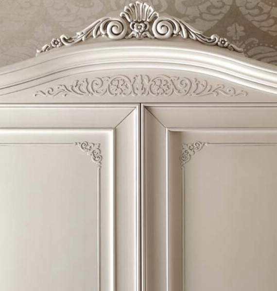 Classic bedroom wardrobe with 2 doors made of wood Gran Guardia 1