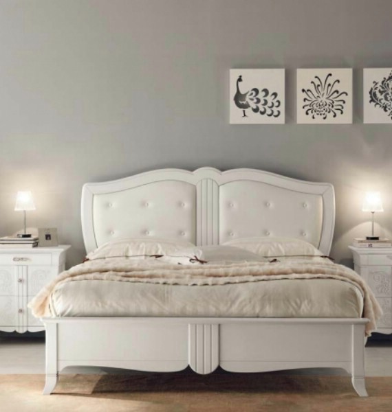 New Deco classic upholstered beds made of wood 1