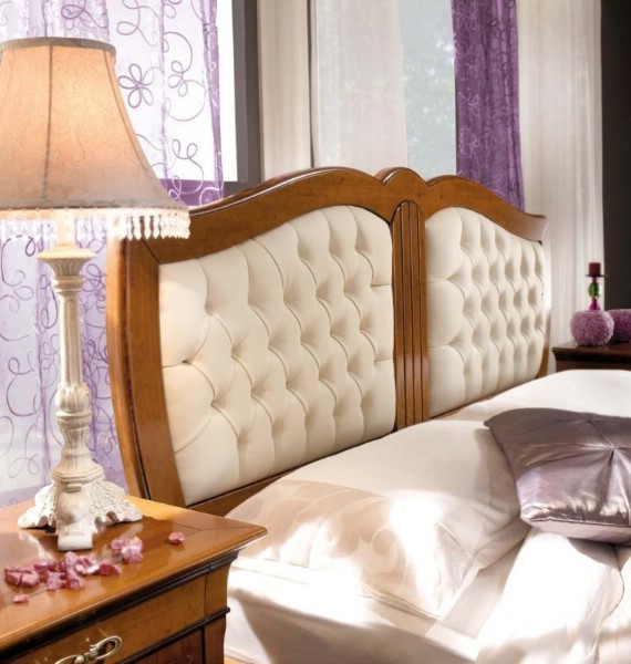 New Deco classic upholstered beds made of wood 3