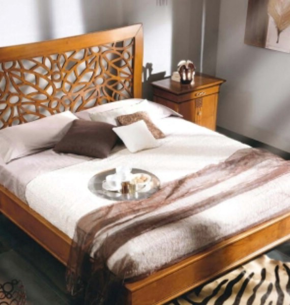 New Deco classic upholstered beds made of wood 8